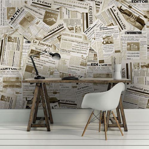 Carta da parati contemporanea - GAZETTE - Neodko - in tessuto non tessuto / in vinile / panoramica