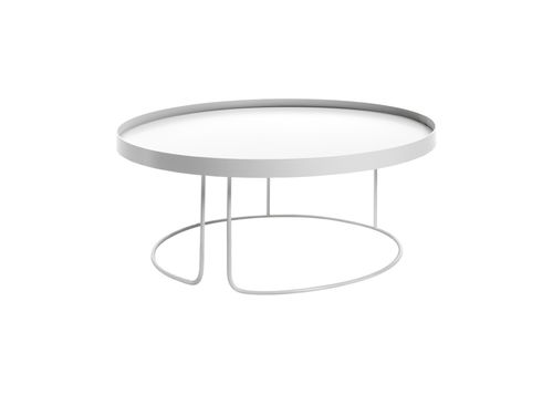 Tavolino basso contemporaneo - HOME - Indesign Living - in metallo / circolare / per uso residenziale