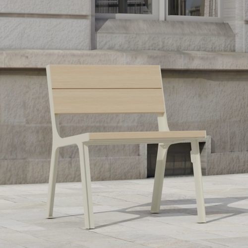 Sedia contemporanea - cité Bois - Objets Publics - da esterno / in legno massiccio / in douglas