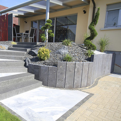 Recinzione a lamelle - NORA  - Bauma-stone - da giardino / in pietra naturale / contemporanea