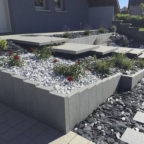Recinzione a lamelle - EMMA  - Bauma-stone - da giardino / in pietra naturale / contemporanea