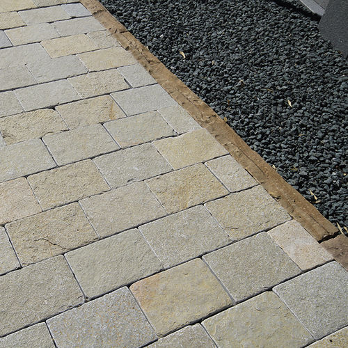 Bordura da giardino - KANDLA MULTICOLOR - Bauma-stone - per marciapiede / in pietra naturale / lineare