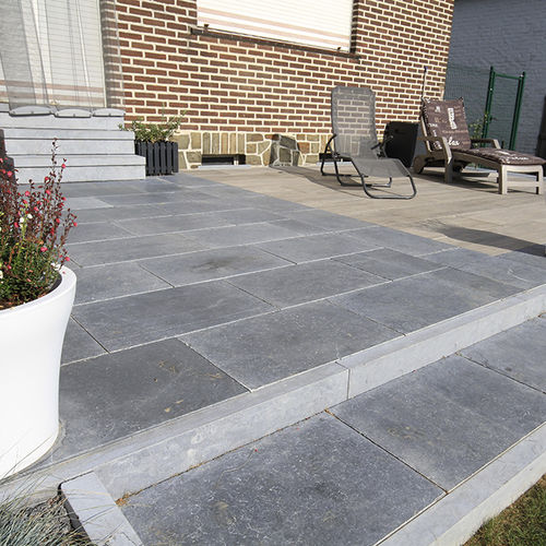 Bordura da giardino - MONJA BLUE - Bauma-stone - per marciapiede / in pietra naturale / lineare