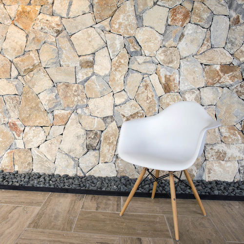 Paramento in marmo - KANTON ROCK - Bauma-stone - per esterni / sabbiato / decorativo