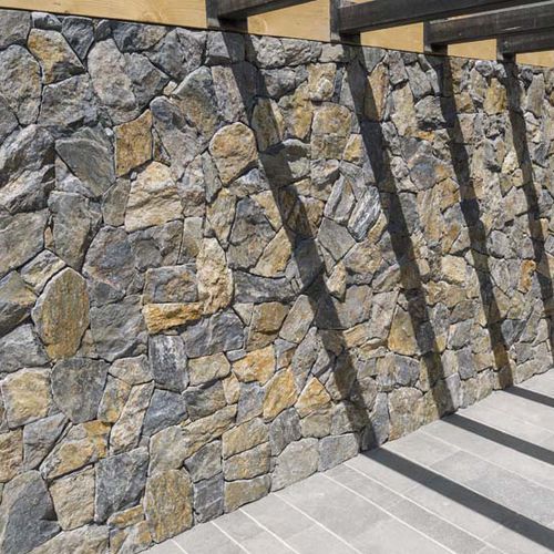 Paramento in marmo - DAVOS ROCK - Bauma-stone - per esterni / decorativo