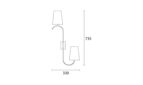 Applique classica - ORIA - Heathfield - da interno / in PVC