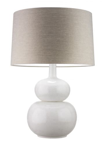 Lampada da tavolo - PERLE - Heathfield - in vetro / in lino / classica