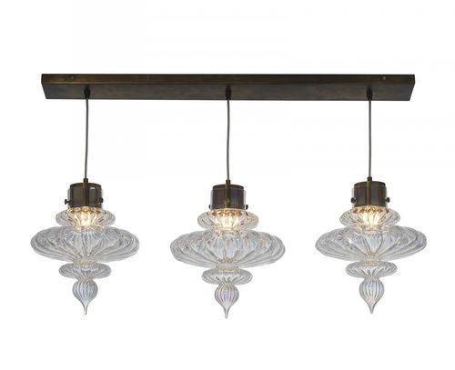 Lampada a sospensione - BASILICA 3 - Heathfield - in vetro / classica / con cavo