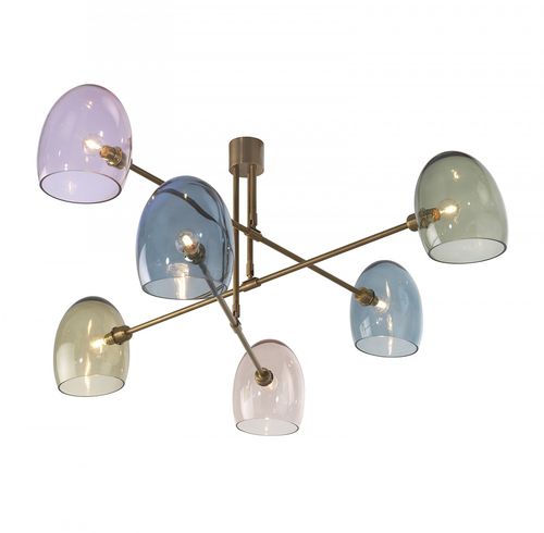 Lampadario classico - ANDROMEDA  - Heathfield - in vetro / in ottone / a incandescenza