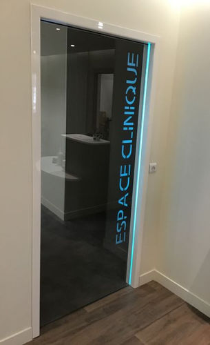 Porta da interno - GALINO'IN - SOFTICA - in alluminio / a scomparsa / contemporanea