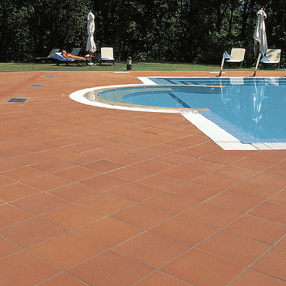 Piastrella in terracotta - COTTO RUSTICO - TerracottaItaly - opaca / da interno / per bagnasciuga di piscina