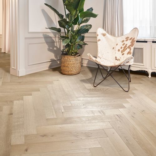 Parquet multistrato - ATELIER - A14666 - lalegno - in rovere / a spina di pesce / liscio