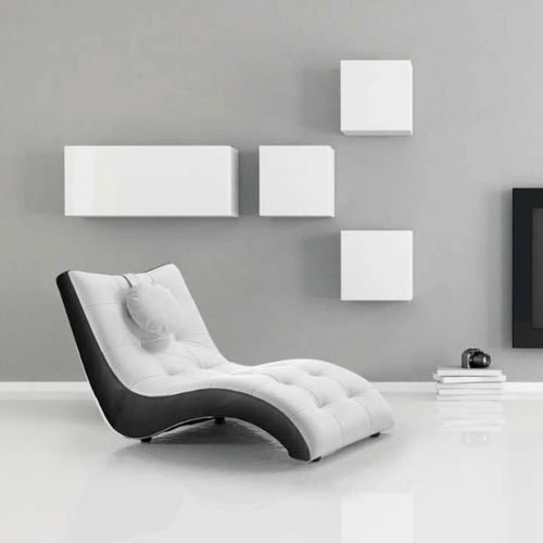 Chaise longue contemporanea - ALABAMA - Very Sofa - in tessuto / in pelle / bianca