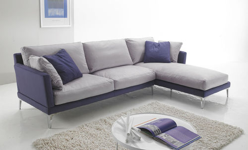 Divano contemporaneo - PLUME - Very Sofa - in tessuto / blu / 3 posti