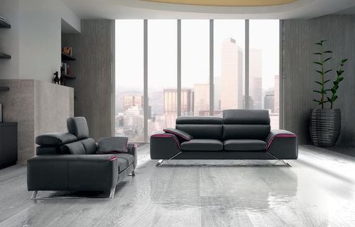 Divano modulare - UPPER - Very Sofa - contemporaneo / in pelle / nero