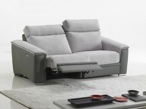Divano contemporaneo - LUXOR - Very Sofa - in tessuto / in pelle / grigio