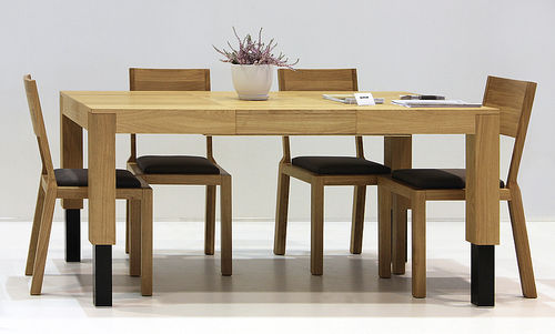 Tavolo da pranzo contemporaneo - ROBO - MILONI Deutschland - in legno / rettangolare / allungabile