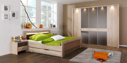 Letto matrimoniale - DONNA - Wiemann - contemporaneo / in legno / 160x200 cm