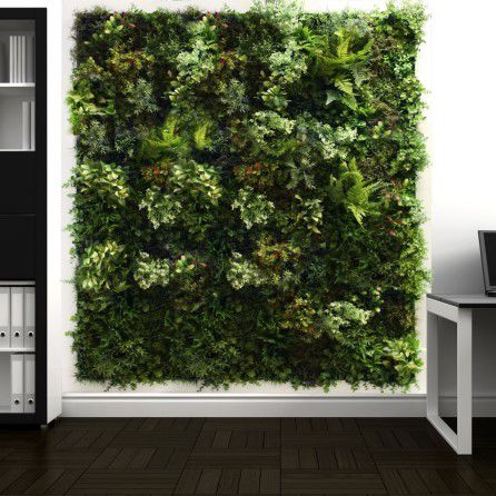 Parete vegetale stabilizzata - FEATURE WALL - Livingreen design - in pannelli modulari / naturale / in fogliame