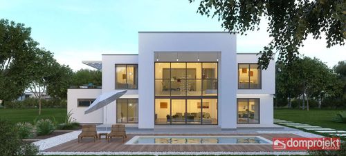 Casa prefabbricata - KAROLINA - Domprojekt - ecologica / contemporanea / con terrazza