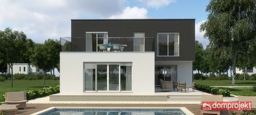 Casa prefabbricata - LUNA - Domprojekt - ecologica / contemporanea / con terrazza