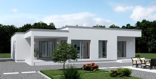 Casa prefabbricata - RINA - Domprojekt - tipo bungalow / ecologica / contemporanea