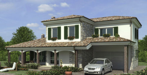 Casa prefabbricata - FRANCESCA - Domprojekt - ecologica / contemporanea / a due piani