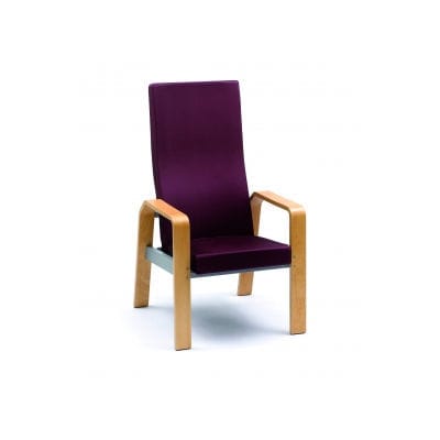 Poltrona contemporanea - 901 - Tagar - in tessuto / in metallo / con schienale alto