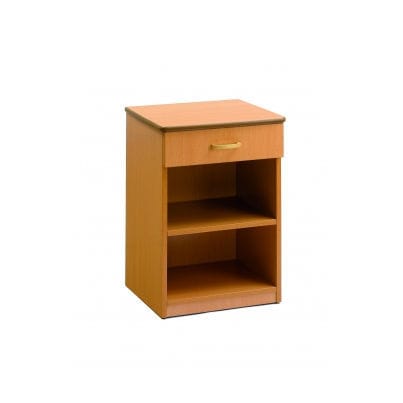 Comodino contemporaneo - 657 - Tagar - in melaminico / con supporto in faggio / con base in melamina