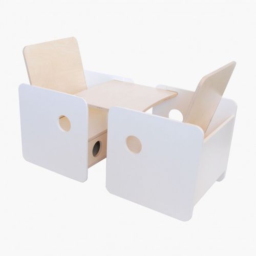 Set tavolo e sedia contemporaneo - OSIT DUO + TRAY - nuun kids - da interno / in faggio / per bambini