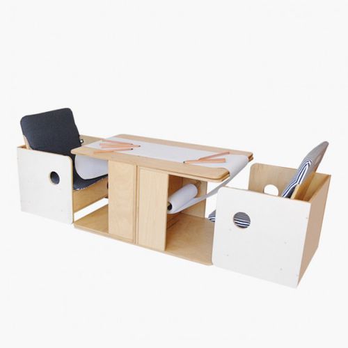 Set tavolo e sedia contemporaneo - OHPLAY DUO - nuun kids - da interno / in legno / per bambini