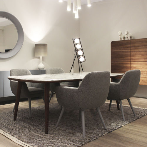 Tavolo da pranzo contemporaneo - HELSINKI - Vanguard Concept - in legno / in marmo / rettangolare