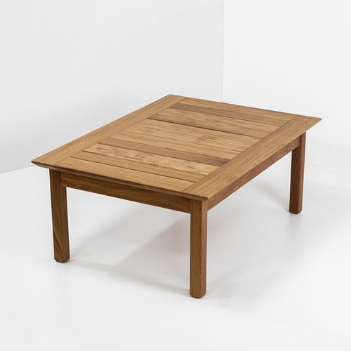 Tavolino basso contemporaneo - TABLA - AZUR CONFORT - in legno massiccio / con supporto in legno / rettangolare