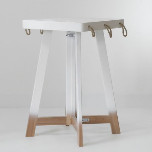 Tavolo contemporaneo - DAIRI - AZUR CONFORT - in legno massiccio / in larice / con supporto in legno