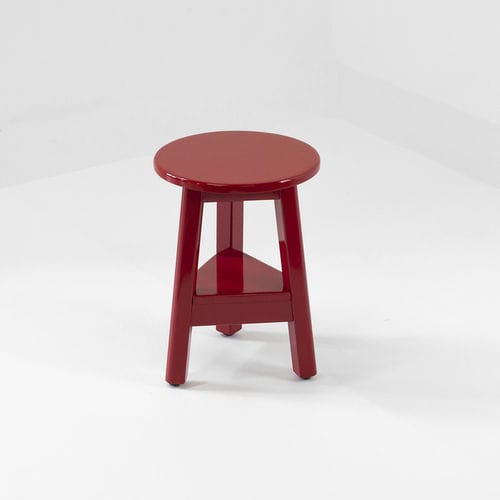 Sgabello contemporaneo - GRANIER - AZUR CONFORT - in faggio / in legno laccato / con supporto in legno