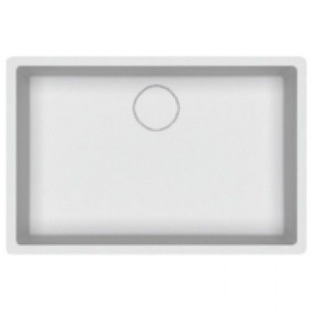 Lavabo da incasso - 118 LORA VARIANT - KERROCK - in composito / rettangolare / contemporaneo