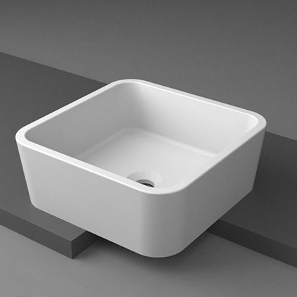 Lavabo da appoggio - 119 OFELIA - ON - KERROCK - in composito / quadrato / contemporaneo