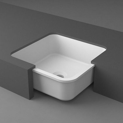 Lavabo sottopiano - 121 OFELIA - UN - KERROCK - in composito / quadrato / contemporaneo
