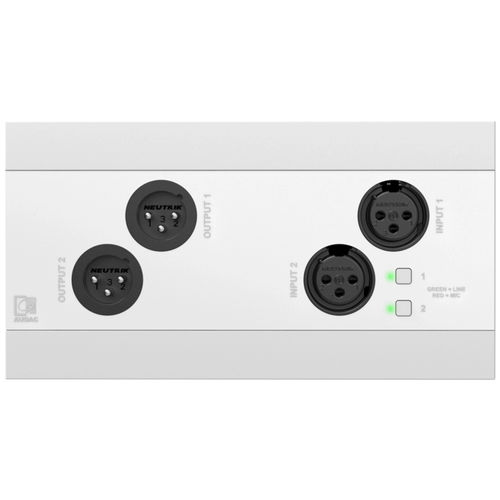 Presa di corrente - NWP222 - Audac - audio / quadrupla / da parete
