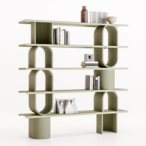 Libreria modulare - LIBERA  - Ronda Design - contemporanea / in legno laccato / in metallo verniciato