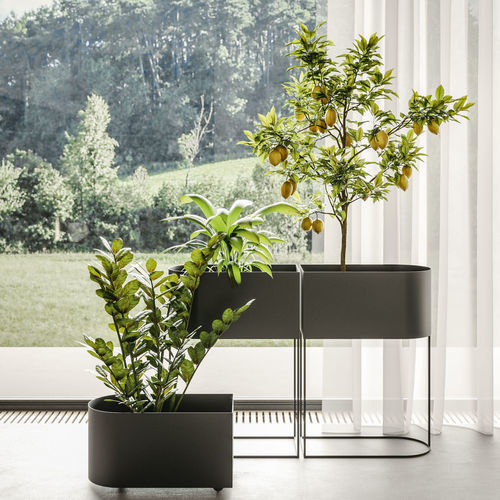 Fioriera in metallo - WINK - Ronda Design - rettangolare / lineare / con ruote