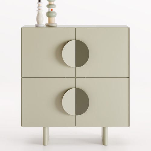 Credenza con piedi alti - ZEA - Ronda Design - contemporanea / in metallo verniciato / con ante battenti