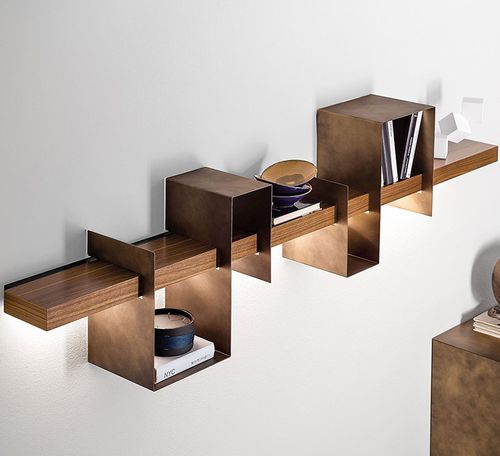 Mensola - AGO E FILO - Ronda Design - contemporaneo / in legno / in metallo verniciato