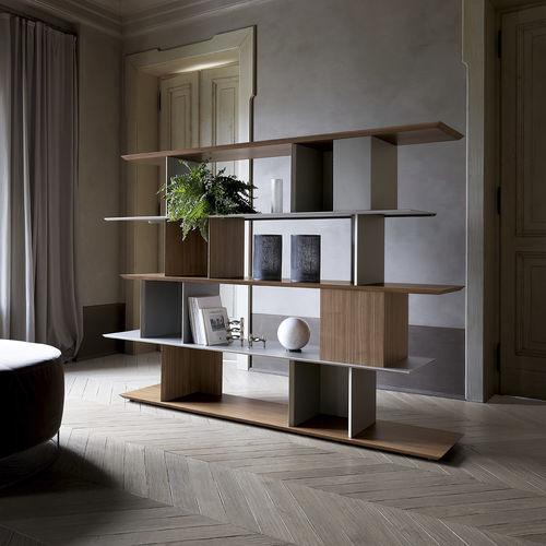 Libreria modulare - LIBERA 45 - Ronda Design - contemporanea / in legno / in metallo verniciato