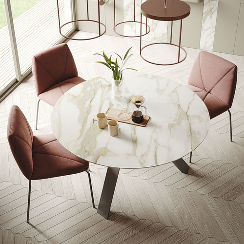 Tavolo da pranzo contemporaneo - KI - Ronda Design - in legno / in vetro / in ceramica