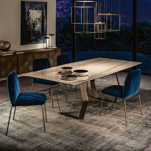 Tavolo da pranzo contemporaneo - MEXA - Ronda Design - in legno / in vetro / in ceramica