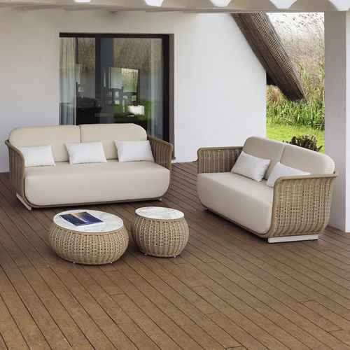 Divano contemporaneo - PALMA - ARKIMUEBLE - da giardino / in tessuto / con braccioli