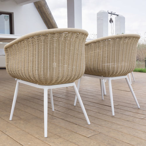 Sedia da pranzo contemporanea - PALMA - ARKIMUEBLE - da giardino / per terrazza / in tessuto