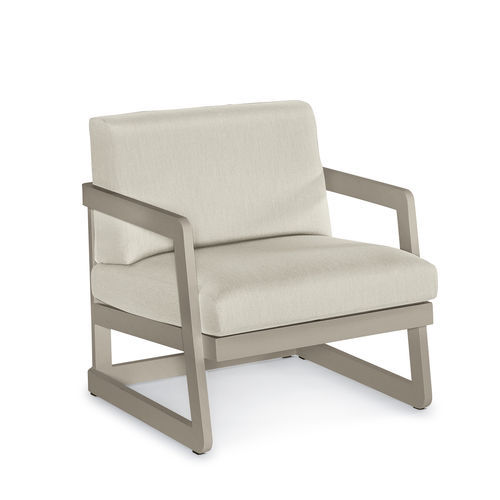 Poltrona contemporanea - FARO - ARKIMUEBLE - in tessuto resistente all'acqua / in alluminio / con cuscino rimovibile