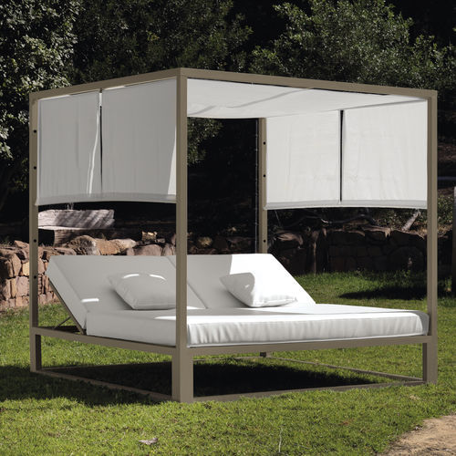 Letto da giardino a baldacchino - FARO - ARKIMUEBLE - king size / contemporaneo / reclinabile
